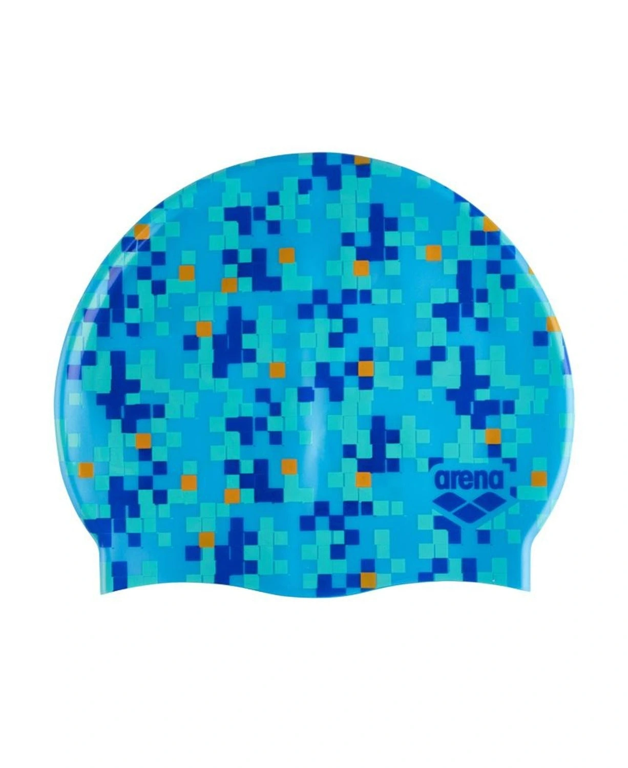 Gorra de Natación Arena Print 2 Silicona Adulto Azul