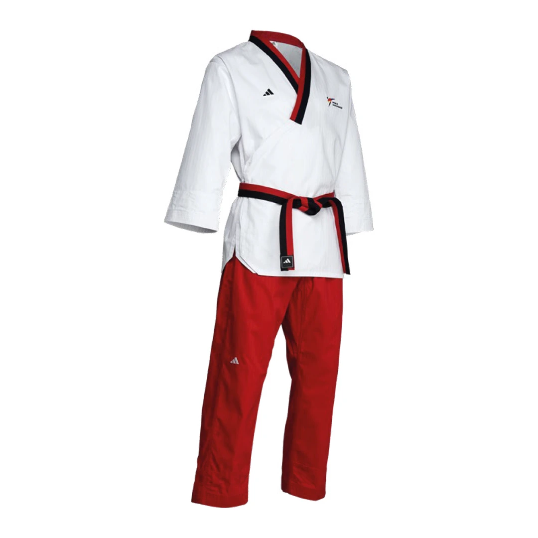 Uniforme Taekwondo Adidas Poomsae Young Women WT Premium para Competidoras Juveniles Femeninas