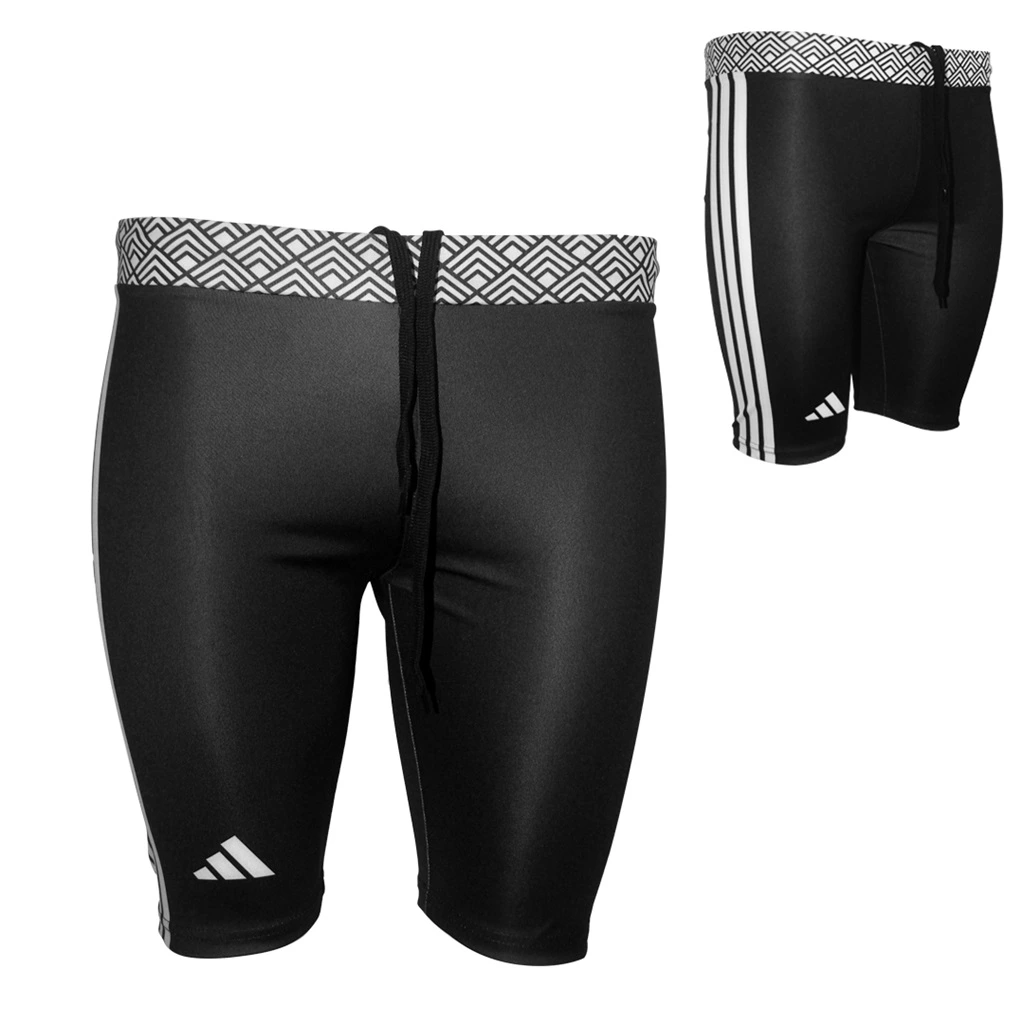 Short Compresion Adidas IBJJF Vale Tudo Negro Poliester Spandex Ultraligero Eco para Jiu-Jitsu No-Gi y MMA