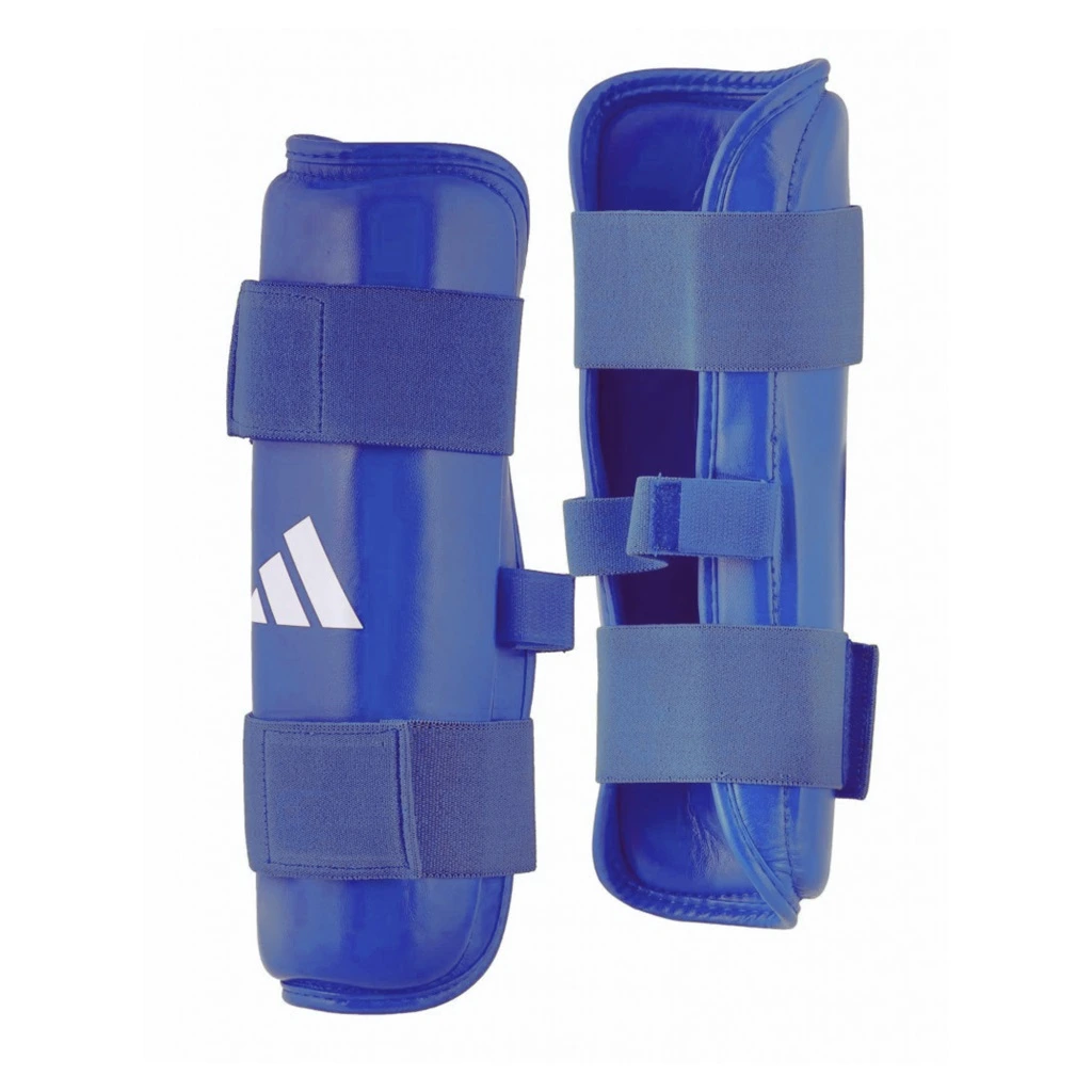 Espinillera de Kickboxing Adidas WAKO Cuero Sintetico PU Padding Espuma Alta Presion Aprobada WAKO