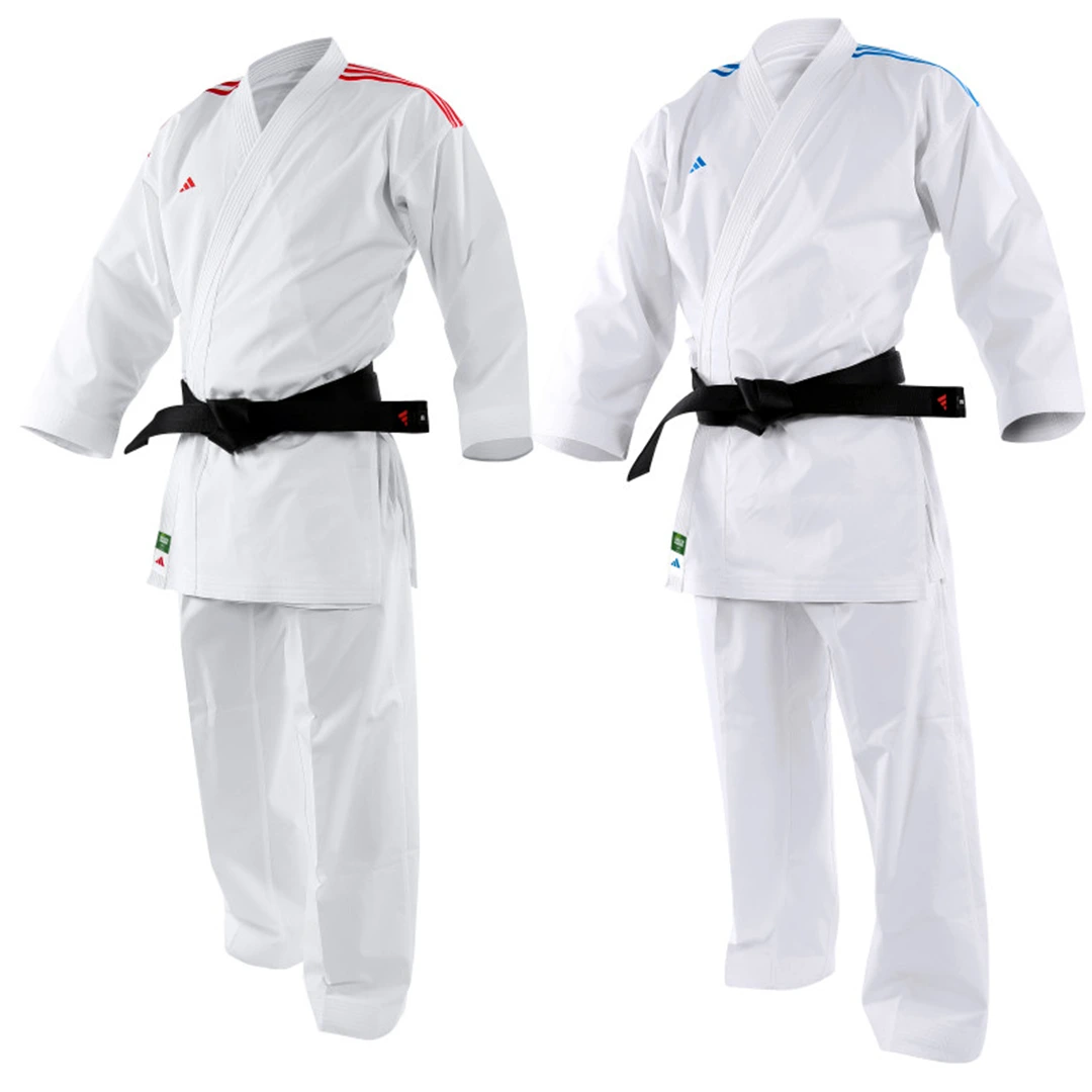 Uniforme Karate Adidas Kumite K220 DNA WKF Aprobado Federacion Mundial para Competidores de Kumite Talles 140 a 200