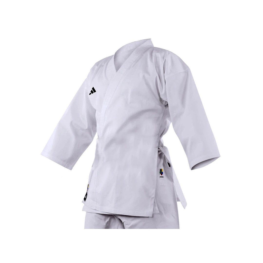 Uniforme Karate Adidas Club K220C WK 220gsm Tejido Malla Climacool Aprobado para Competicion