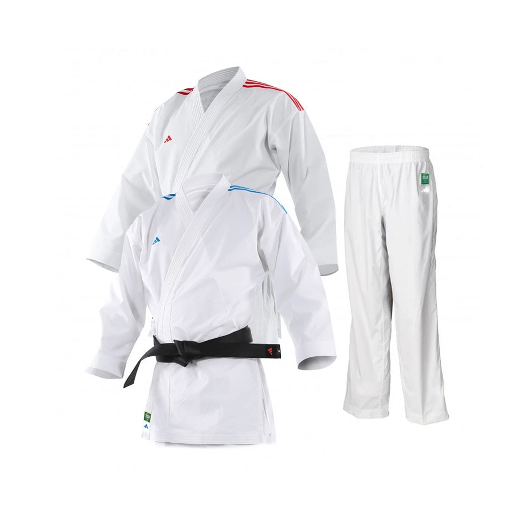 Uniforme Karate Adidas K0 Kit WKF Tradicional 100% Algodon Tejido Pesado para Practica Tradicional Talla 170 Retail