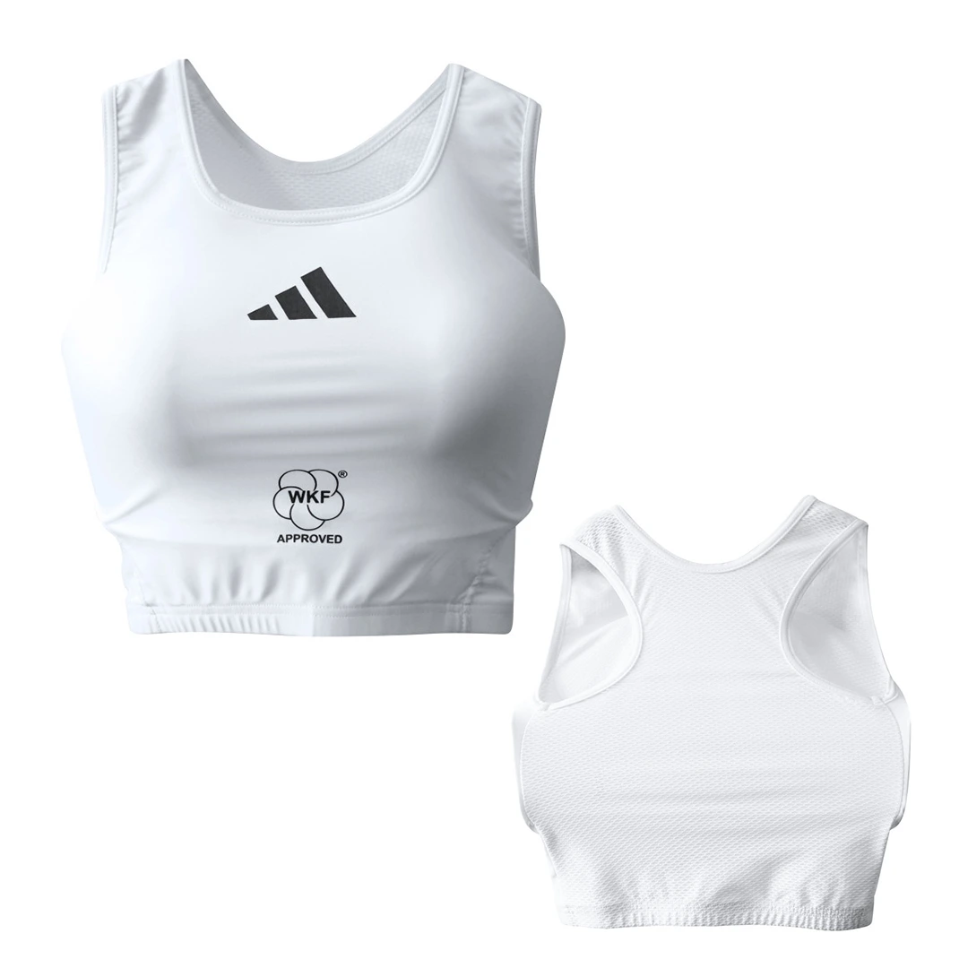 Protector de Seno Karate Adidas WKF 666.14 Femenino Aprobado Federacion Mundial para Competicion y Entrenamiento