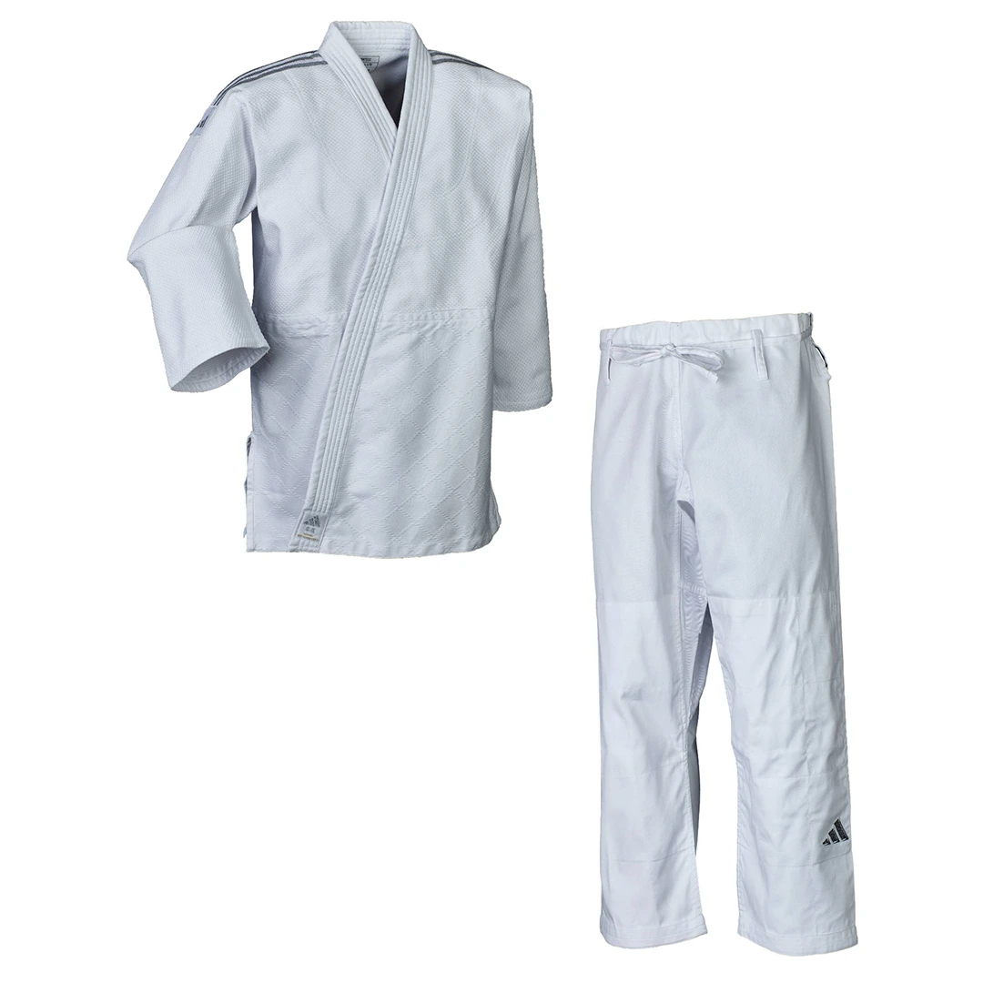 Uniforme Judo Adidas Club Con Cinturon Algodon Poliester Tejido Reforzado Intermedio Avanzado
