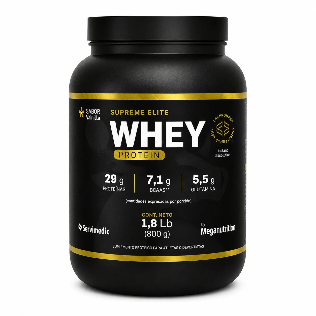 Whey Protein Meganutrition Supreme Elite 2kg Vainilla 29g Proteina