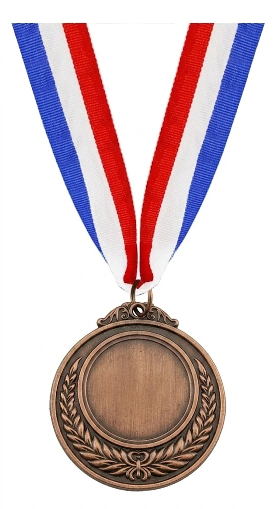 Medalla Bronce Premiacion Futbol 6.5 cm Deporte Con Cinta