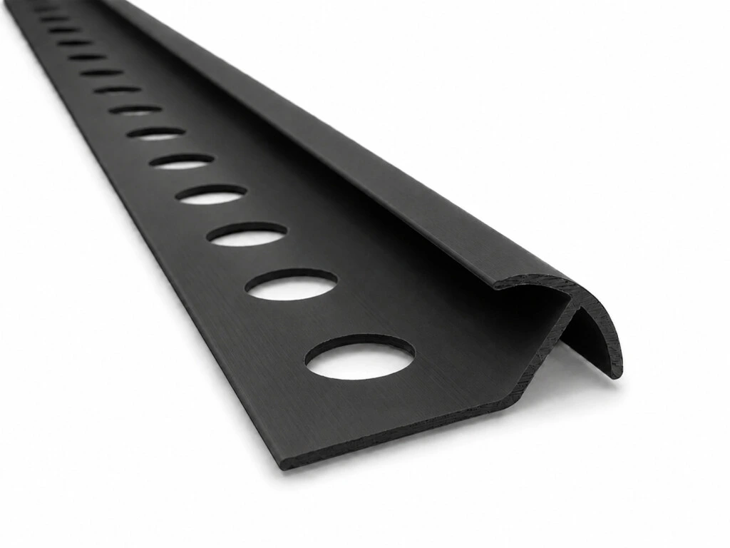 Perfil Guardacanto de PVC Reforzado 10mm Negro