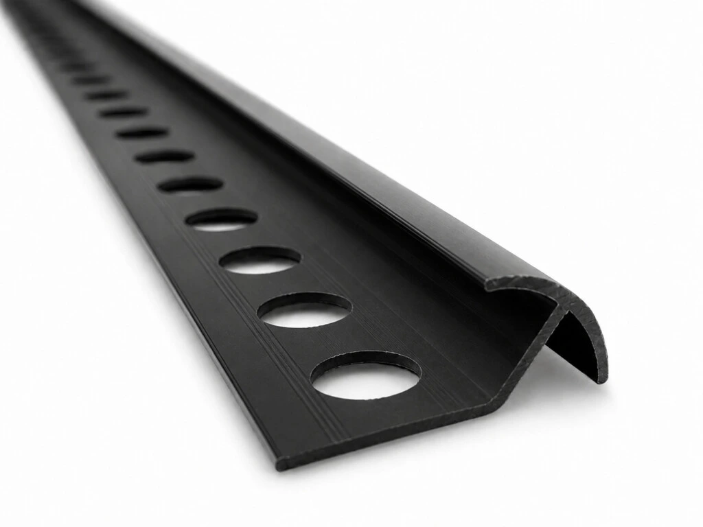 Perfil Guardacanto de PVC Reforzado 12mm Negro