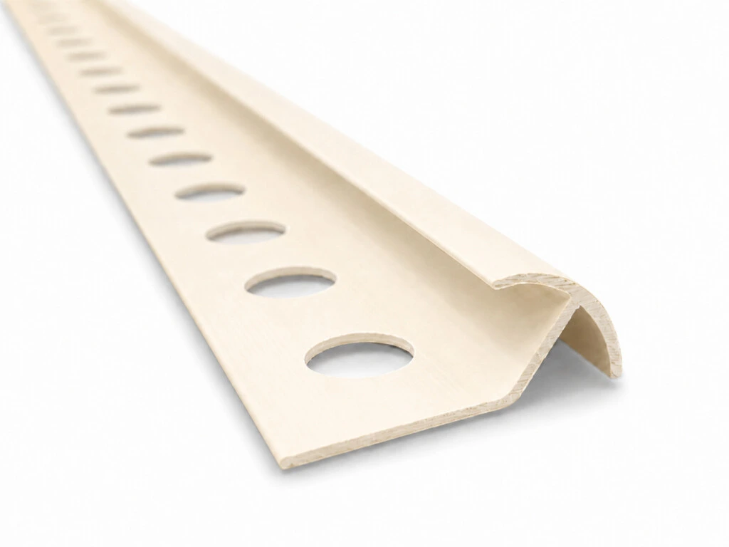 Perfil Guardacanto de PVC Reforzado 10mm Champagne